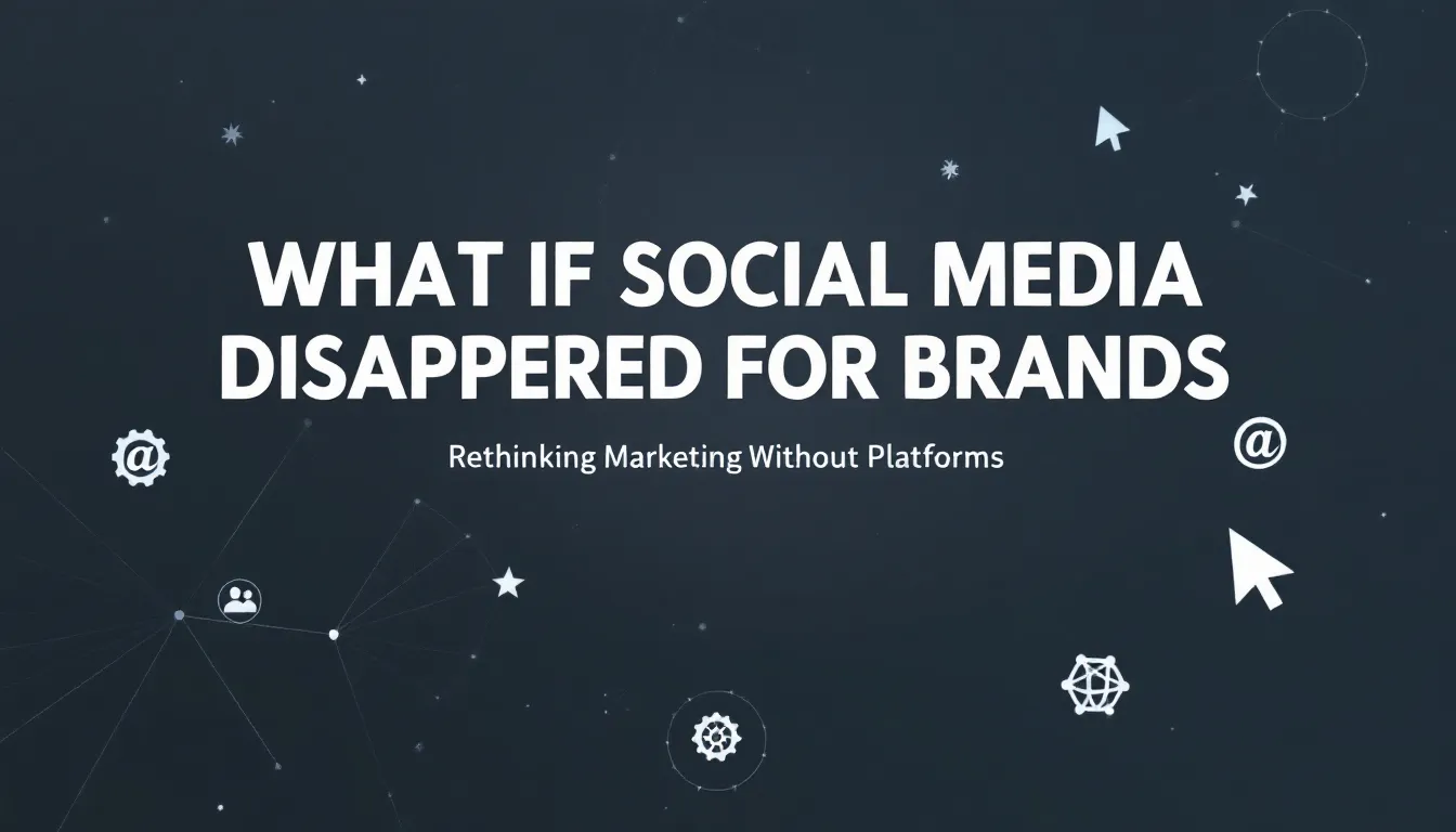 What If Social Media Disappeared for Brands Overnight? Rethinking Marketing Without Platforms